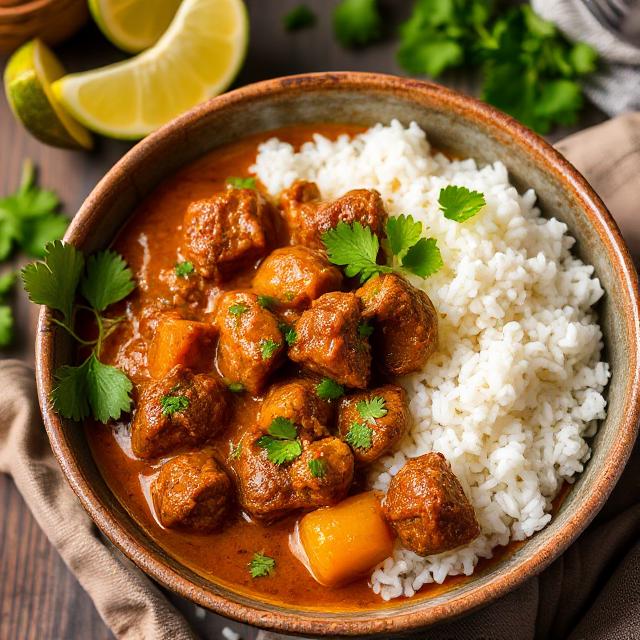 Chicken Curry With Coconut Rice